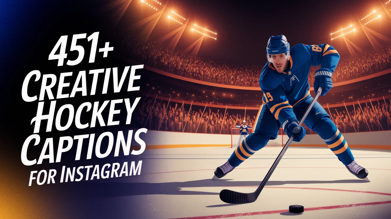 Creative Hockey Captions for Instagram