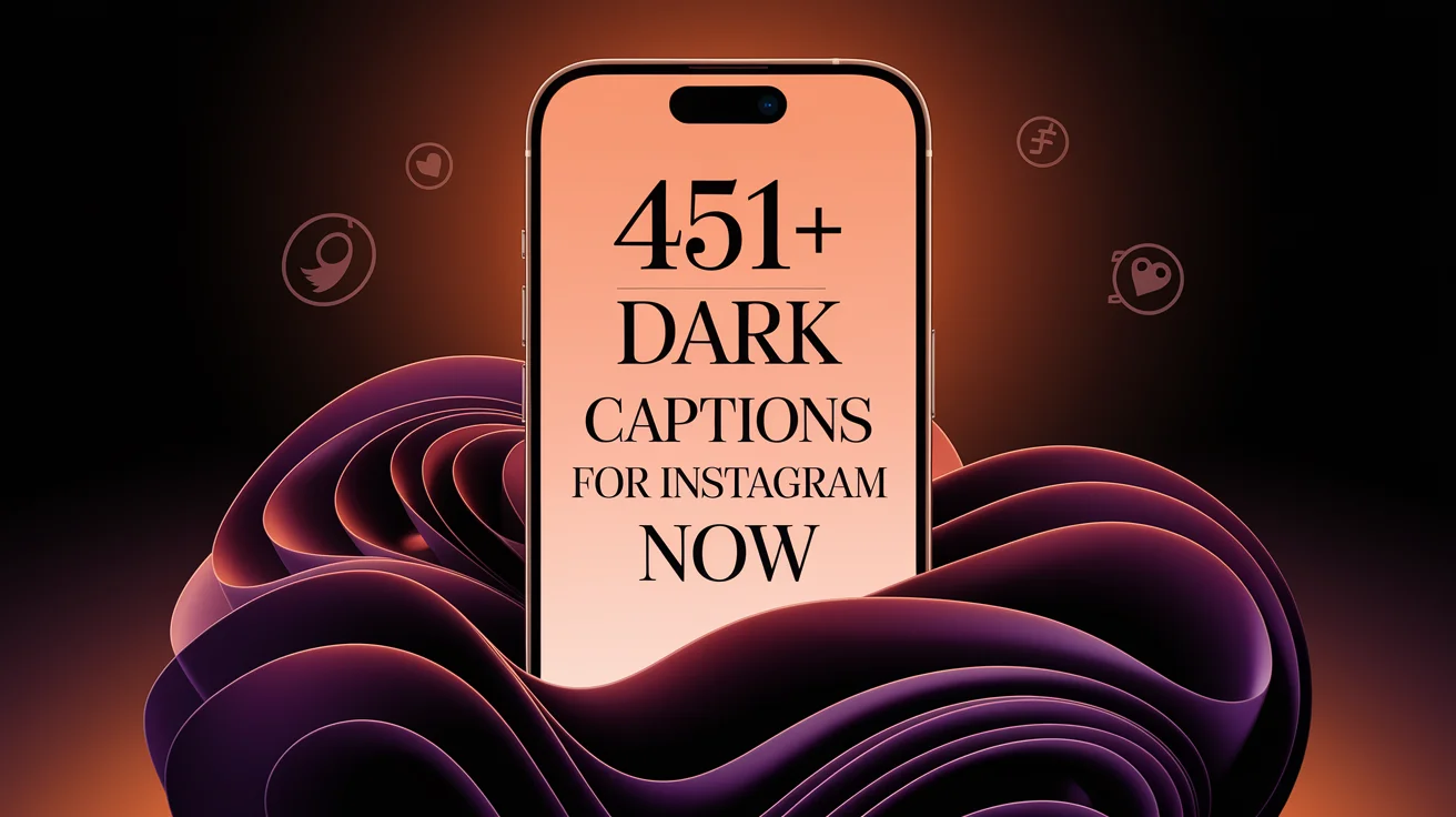 Dark Captions for Instagram Now