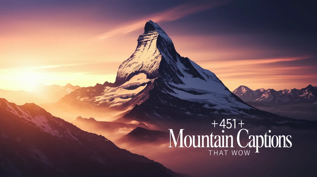 Mountain Captions That Wow