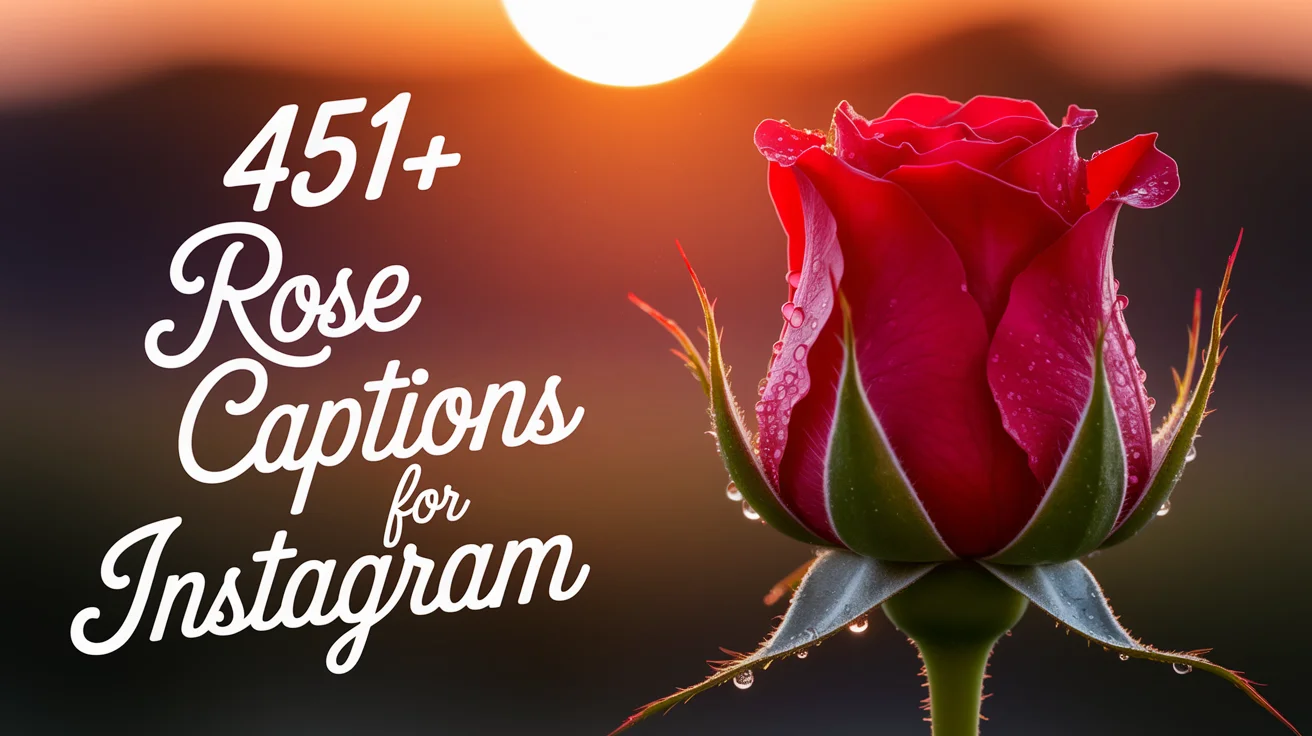 Rose Captions for Instagram