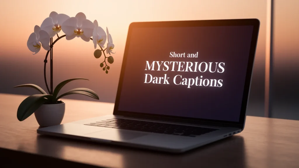 Short and Mysterious Dark Captions