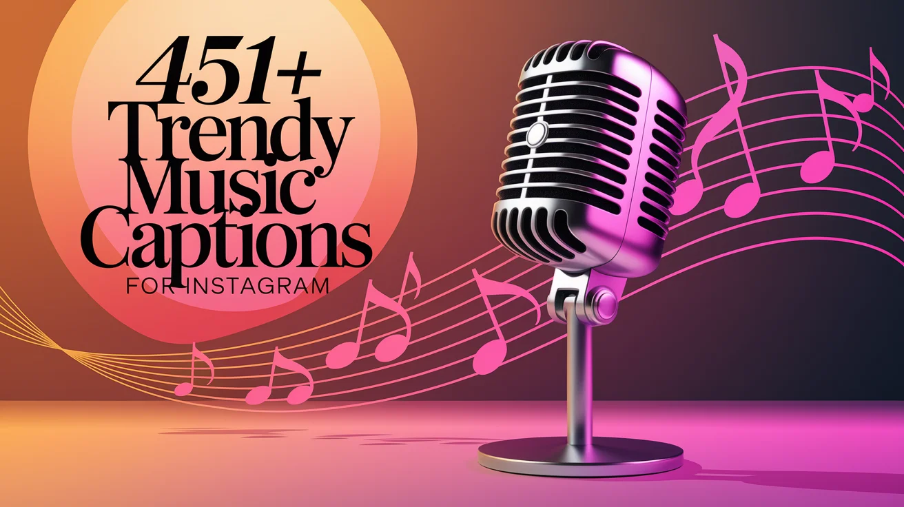Trendy Music Captions for Instagram