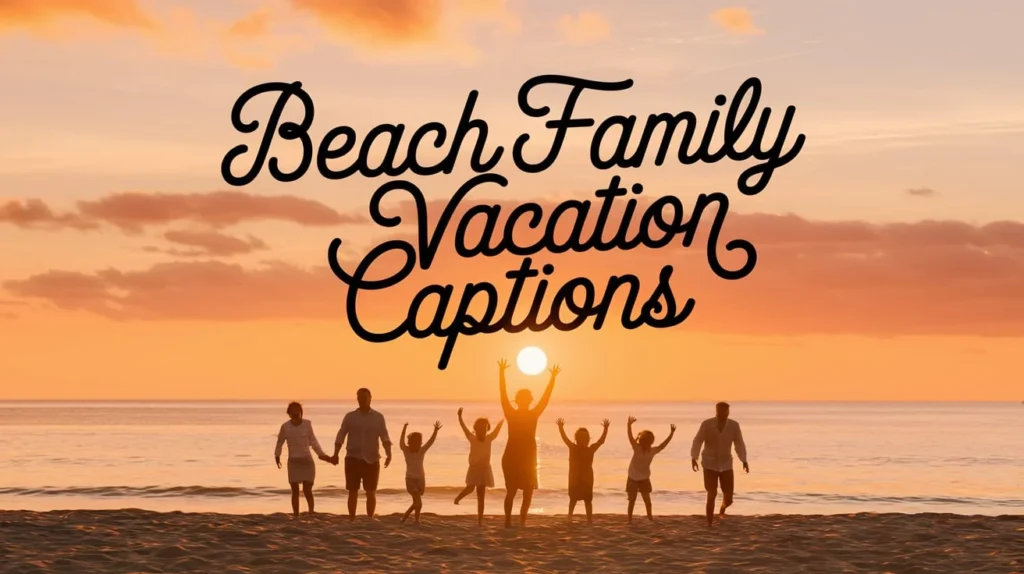 Beach Family Vacation Captions