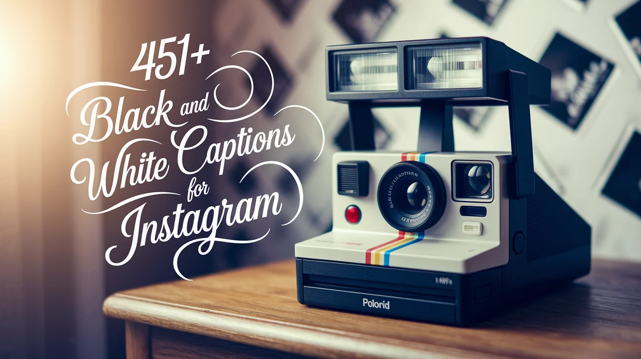 Black and White Captions for Instagram