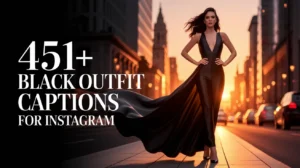 Black Outfit Captions for Instagram