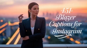 Blazer Captions For Instagram