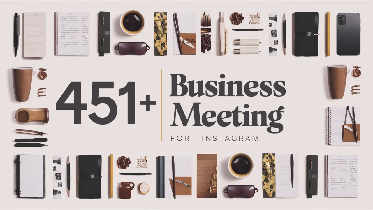 Business Meeting Captions For Instagram