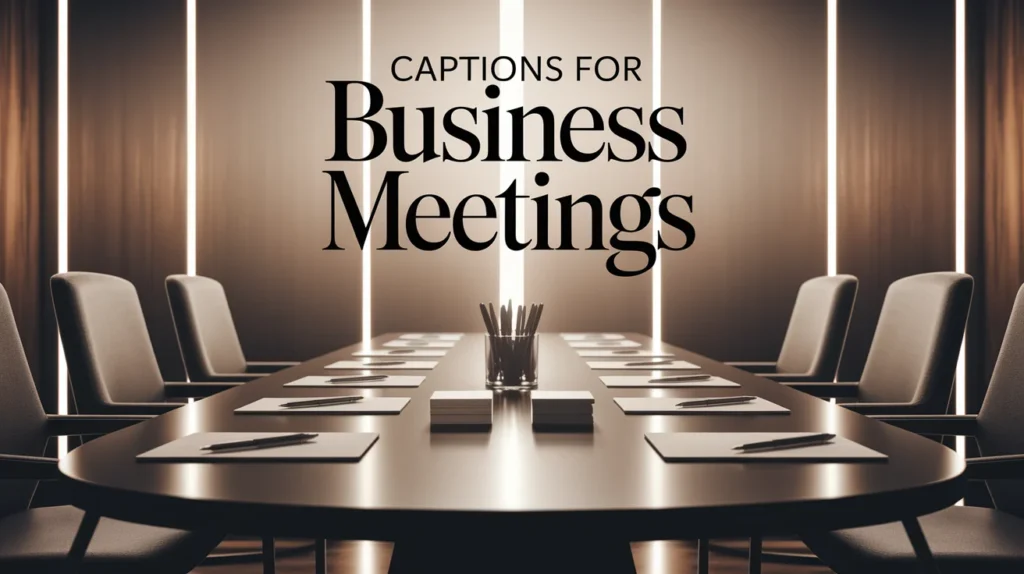 Captions for Business Meetings