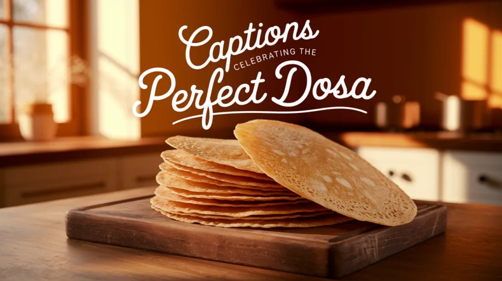 Captions Celebrating the Perfect Dosa