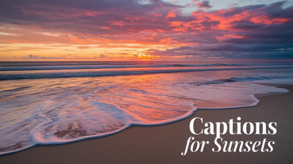 Captions for Sunsets