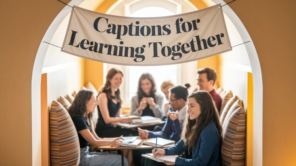 Captions for Learning Together