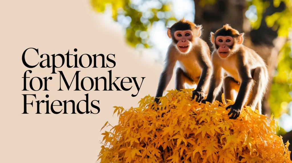 Captions for Monkey Friends