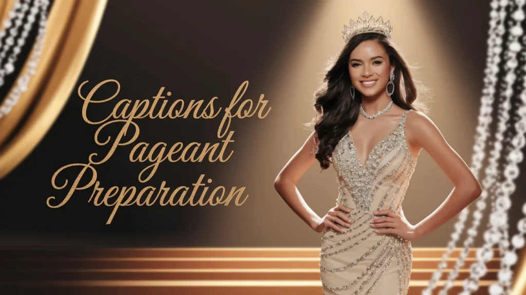 Captions for Pageant Preparation