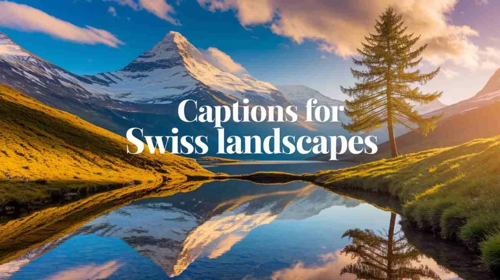Captions for Swiss Landscapes