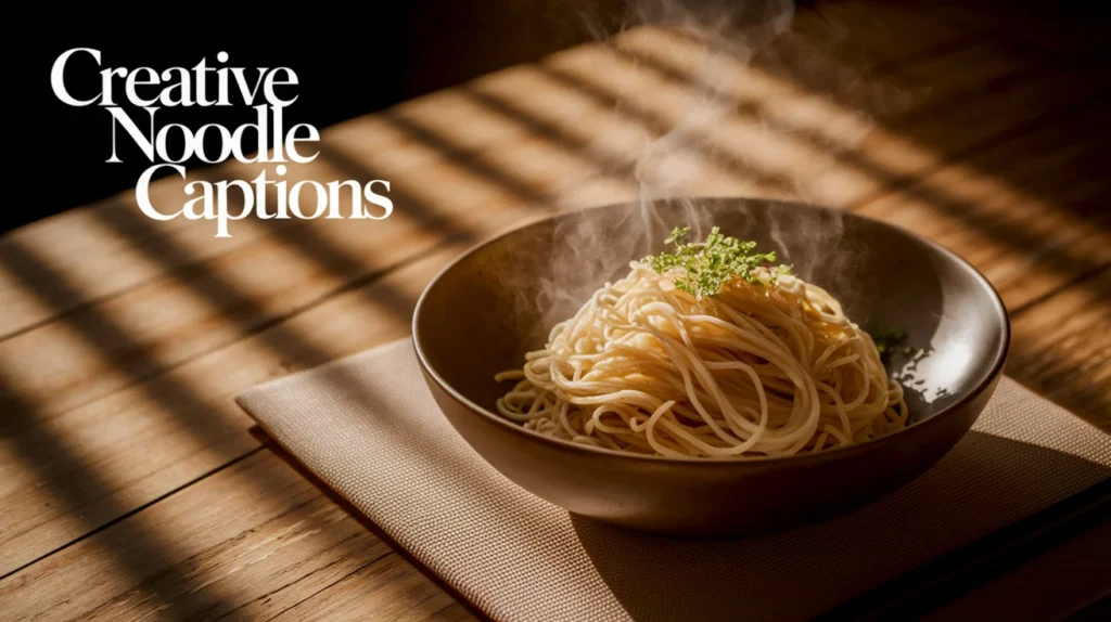 Creative Noodle Captions