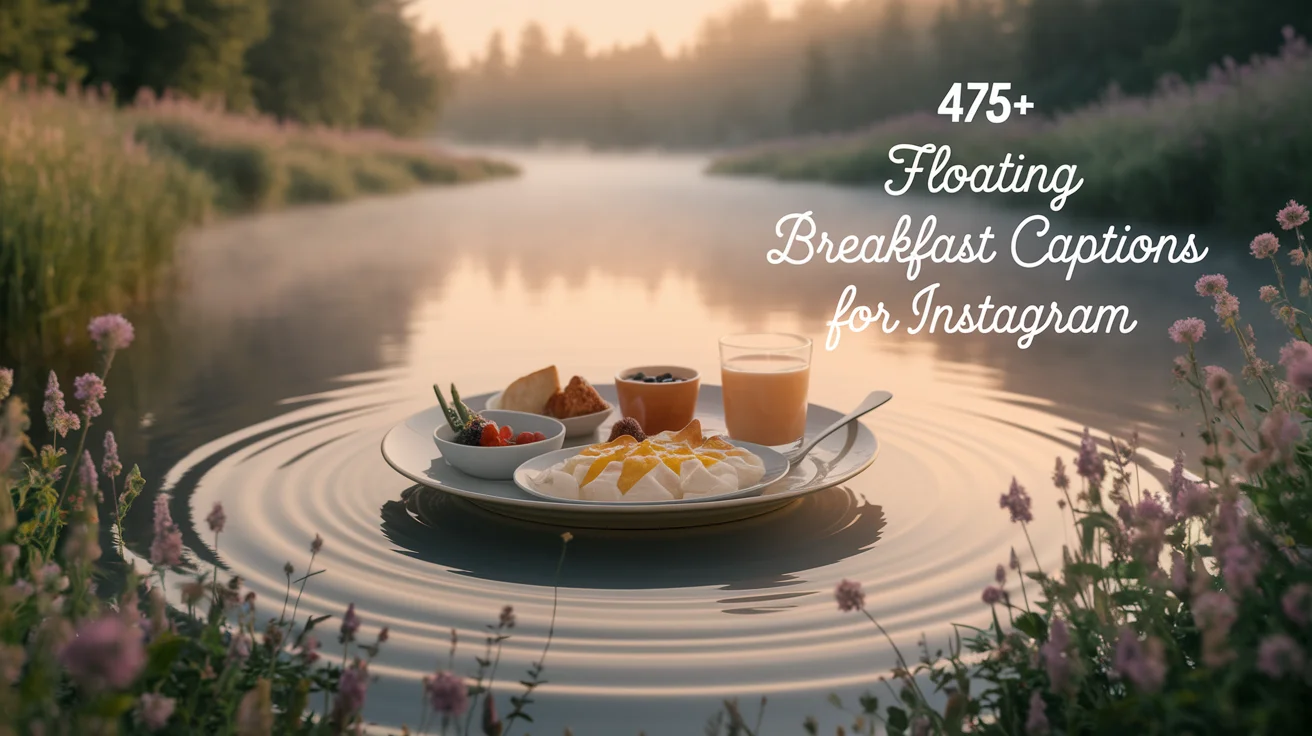 Floating Breakfast Captions For Instagram