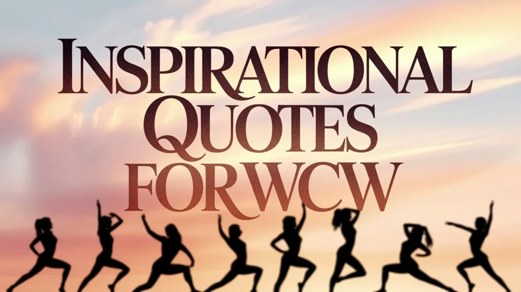 Β Inspirational Quotes for WCW