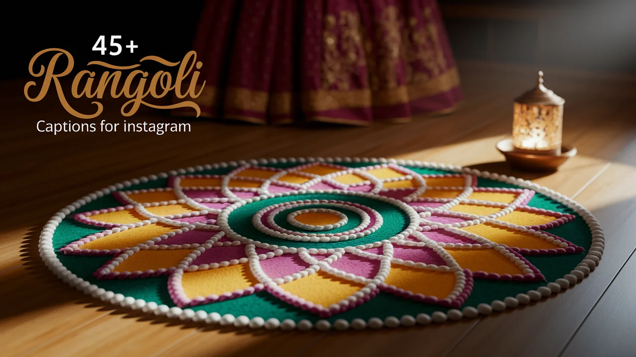 Rangoli Captions For Instagram
