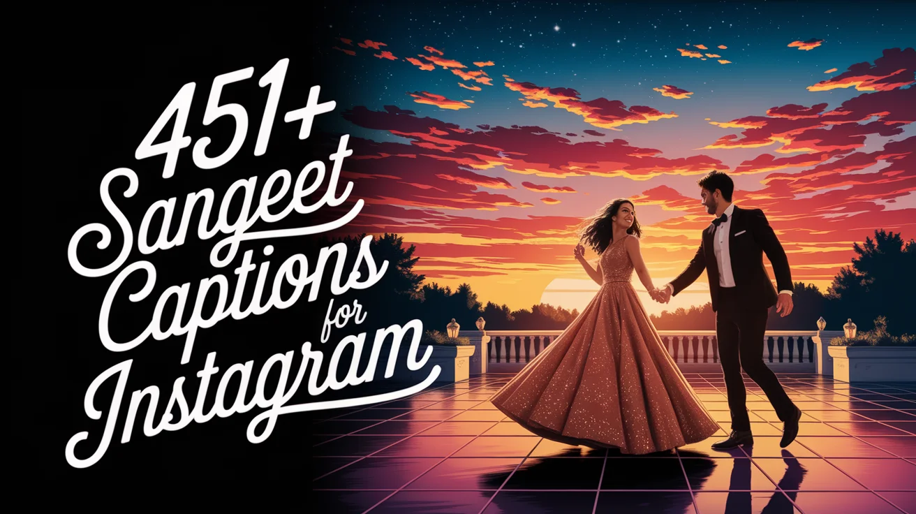 Sangeet Captions For Instagram