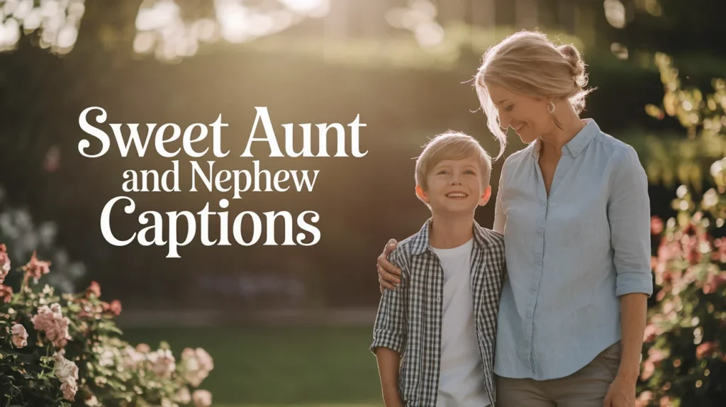 Sweet Aunt and Nephew Captions