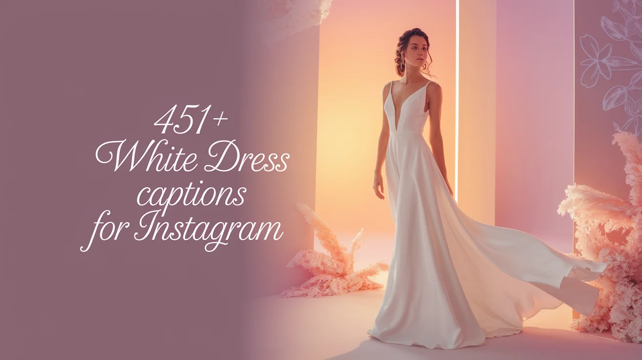White Dress Captions For Instagram