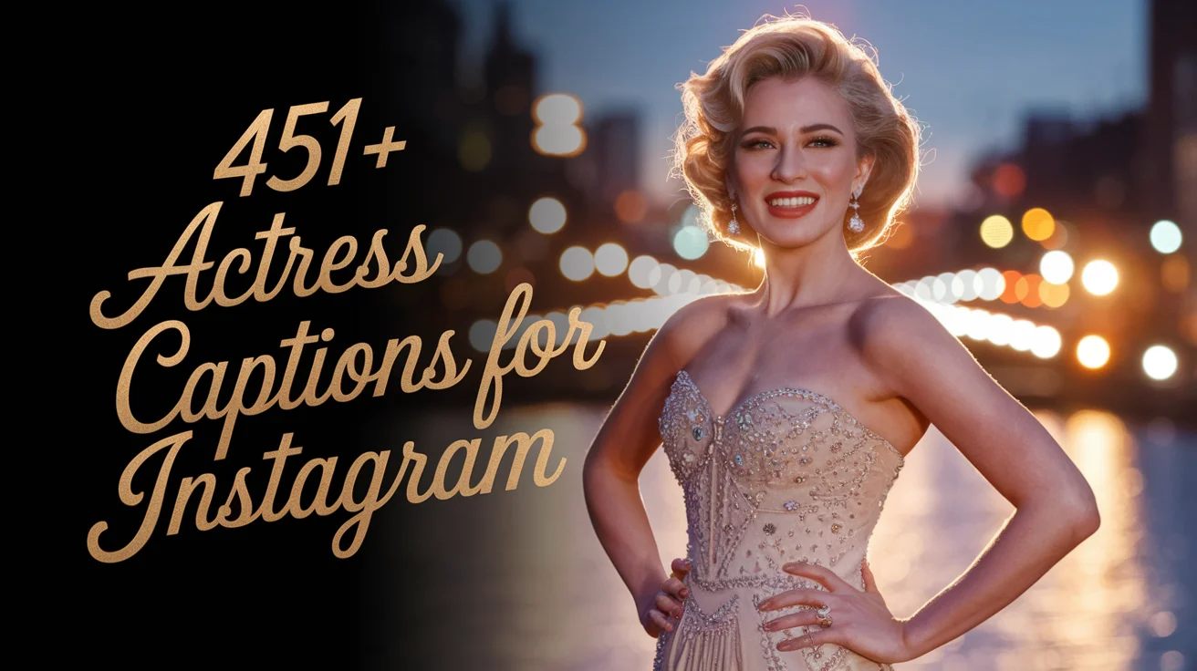 Actress Captions For Instagram 