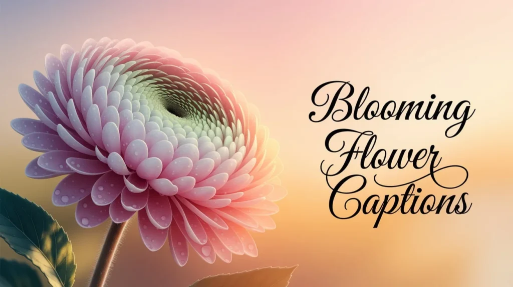 Blooming Flower Captions