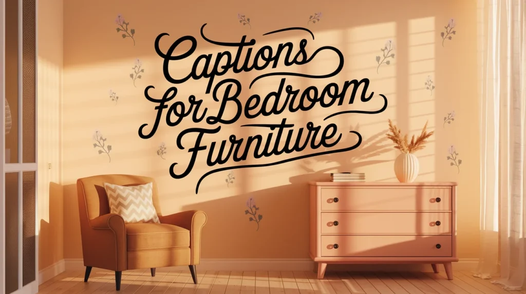 Captions for Bedroom Furniture
