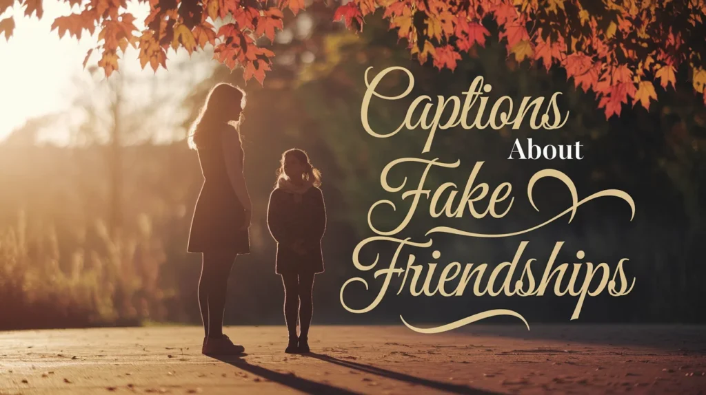 Captions About Fake Friendships