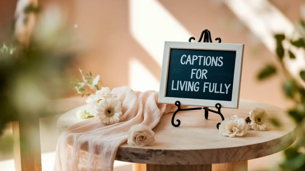 Captions for Living Fully