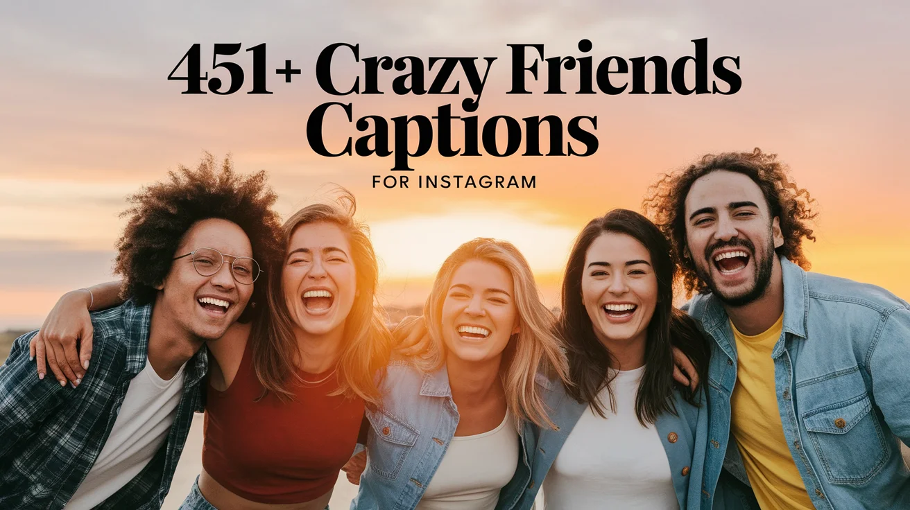 Crazy Friends Captions for Instagram