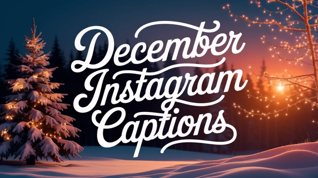 December Instagram Captions