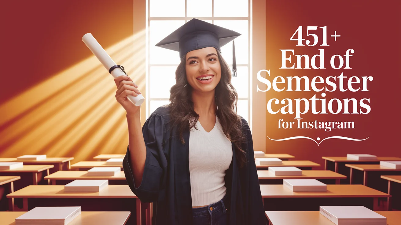 End of Semester Captions For Instagram