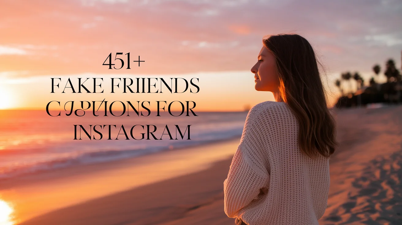 Fake Friends Captions for Instagram