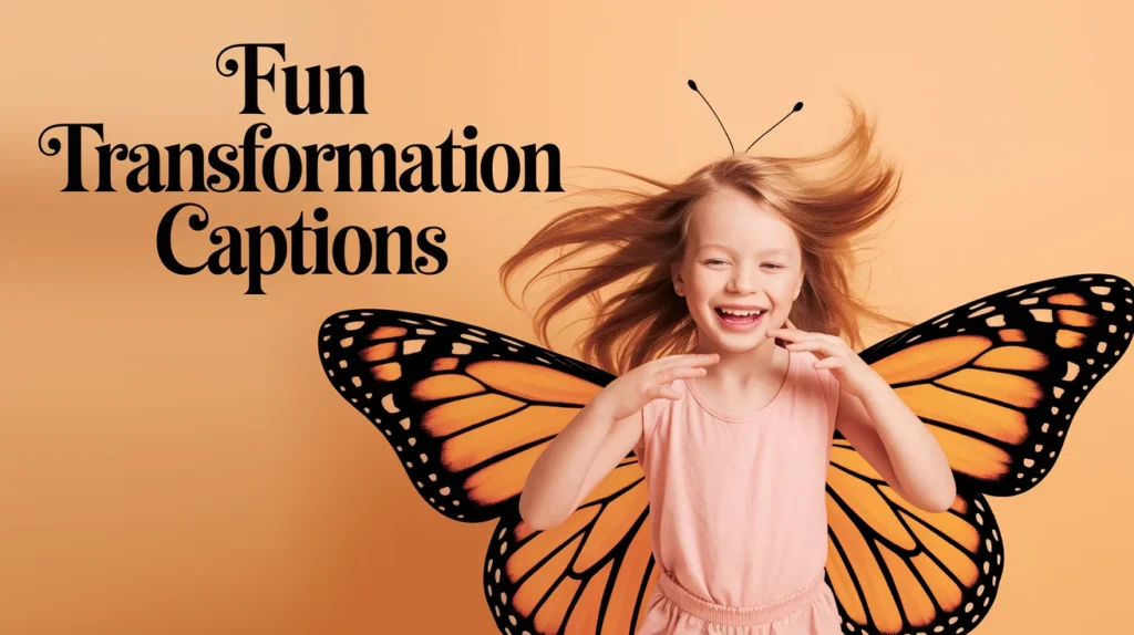 Fun Transformation Captions