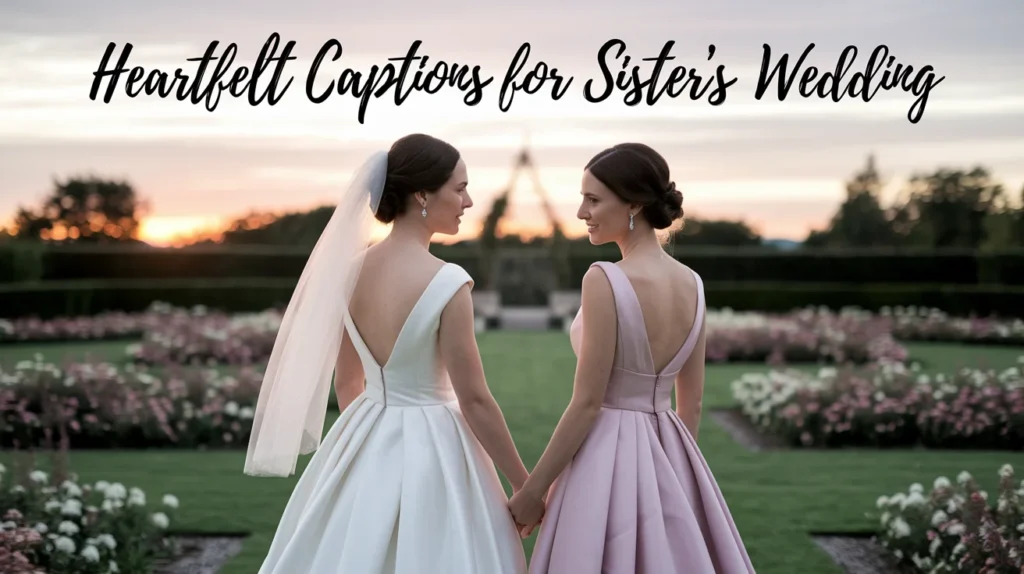 Heartfelt Captions for Sisterβs Wedding