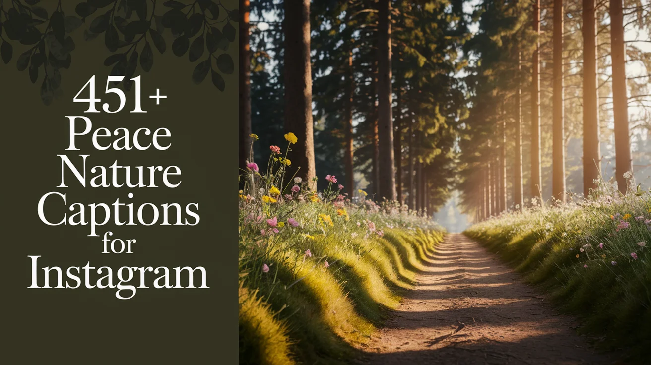 Peace Nature Captions for Instagram