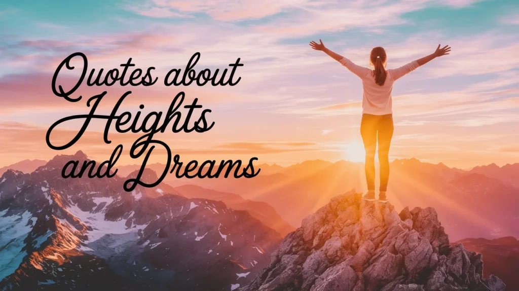Quotes About Heights and Dreams