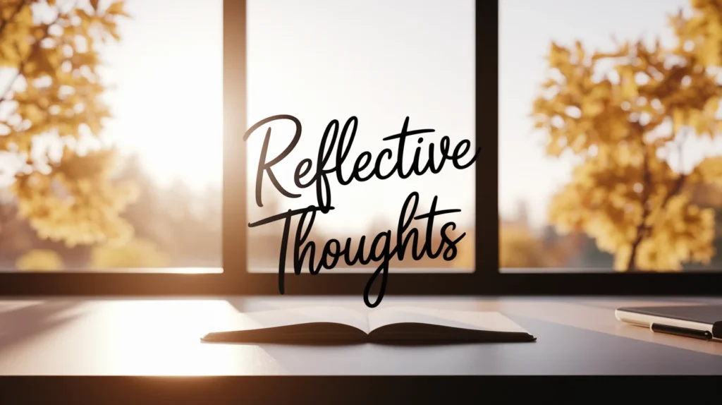 Reflective Thoughts