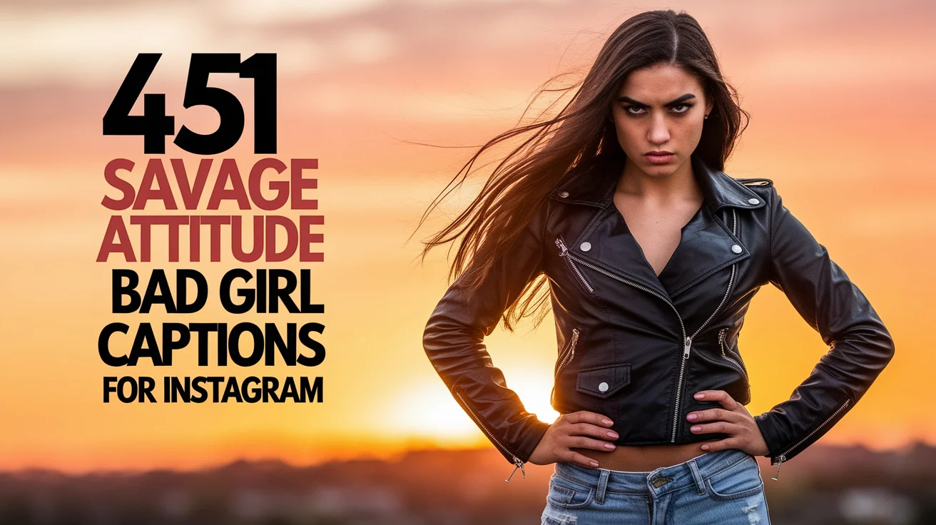 Savage Attitude Bad Girl Captions for Instagram