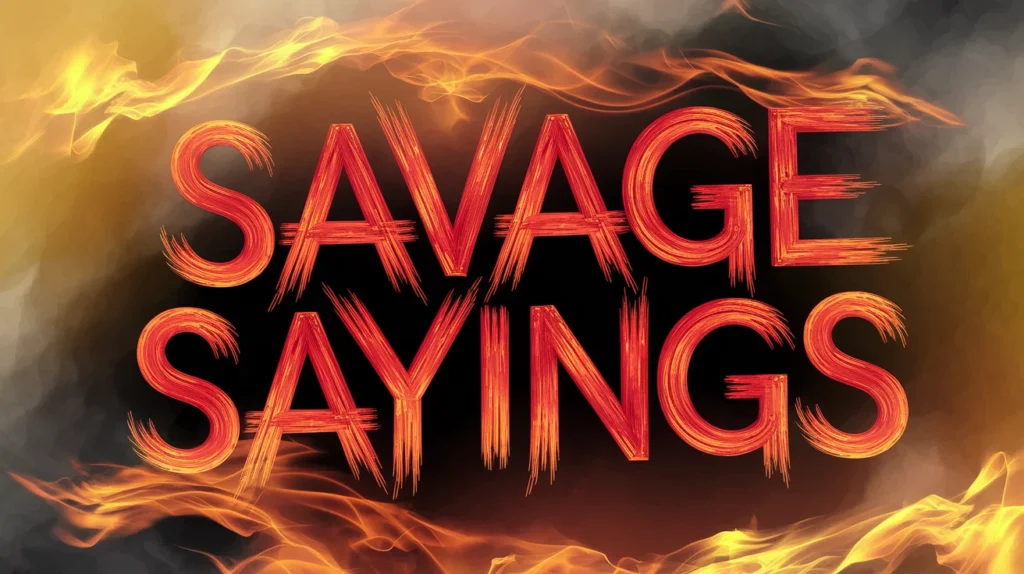 Savage Sayings