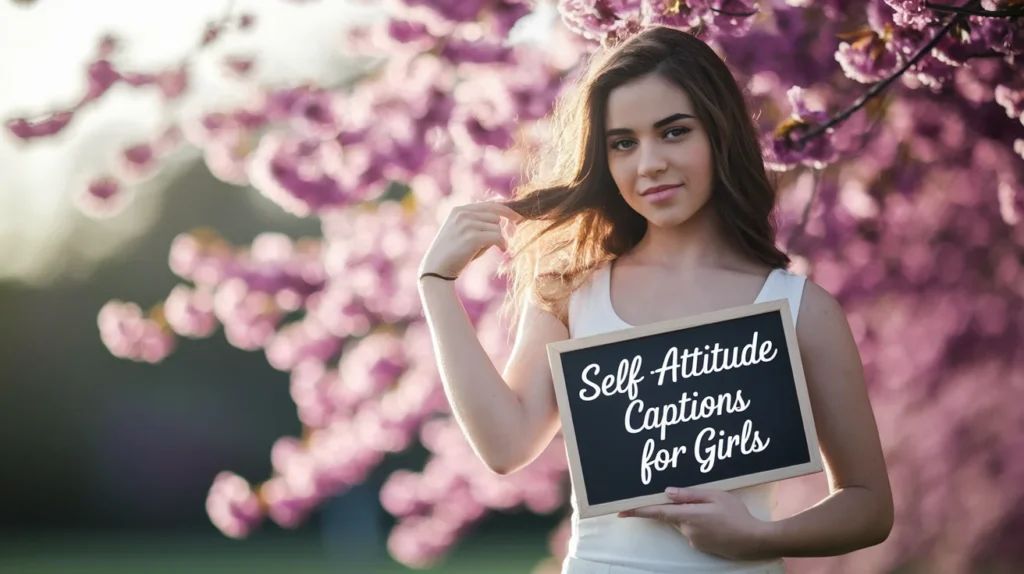 Self-Attitude Captions for Girls