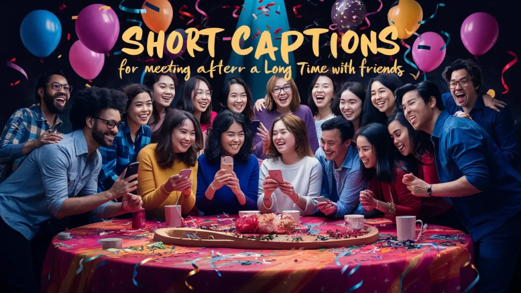 Short Captions for Meeting After a Long Time with Friends