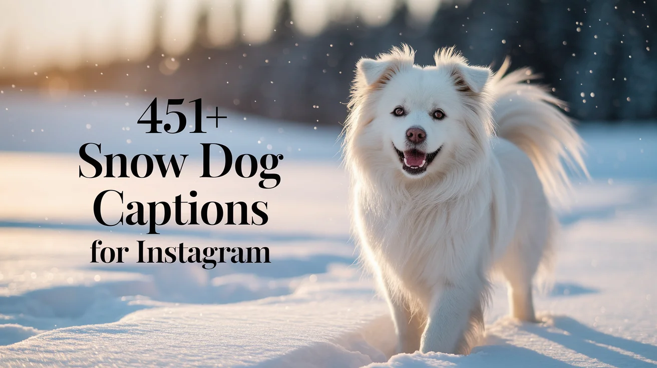 Snow Dog Captions For Instagram