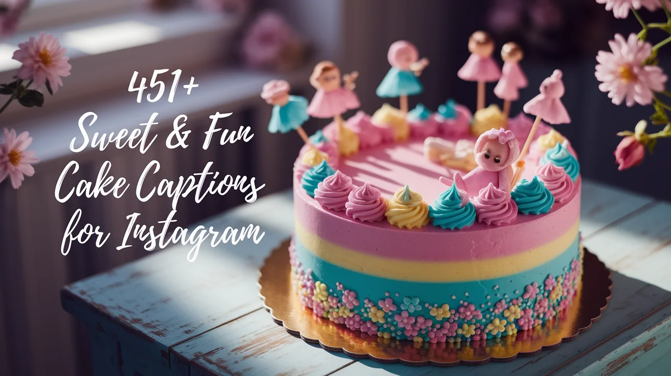 Sweet & Fun Cake Captions for Instagram