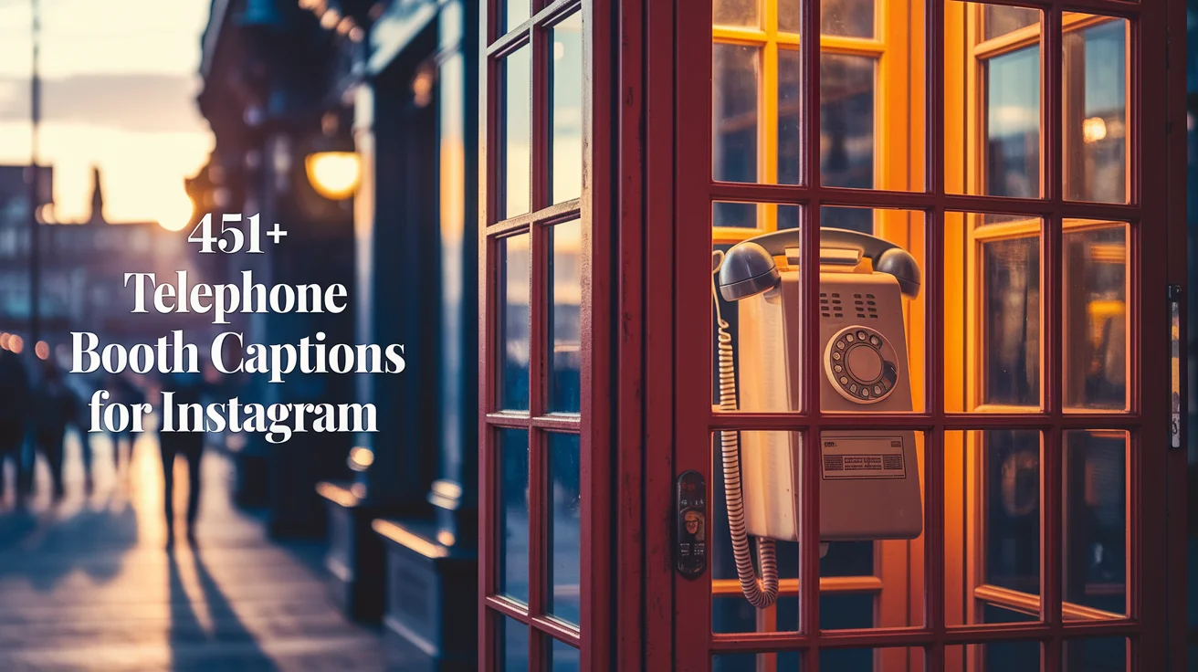 Telephone Booth Captions For Instagram