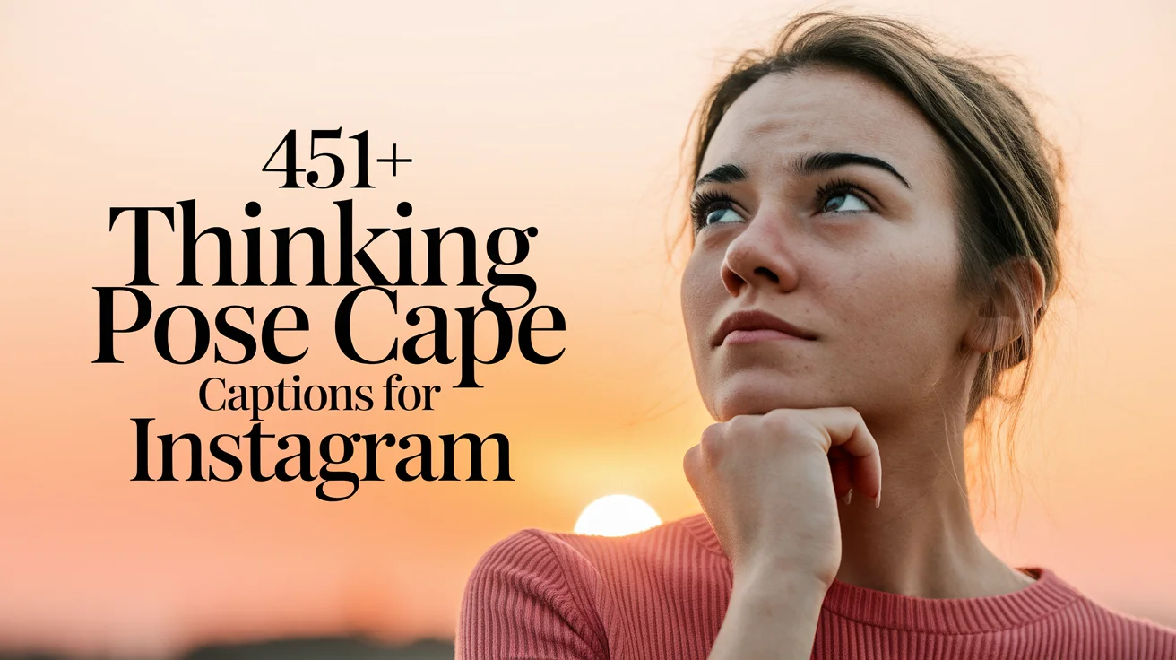 Thinking Pose Captions For Instagram