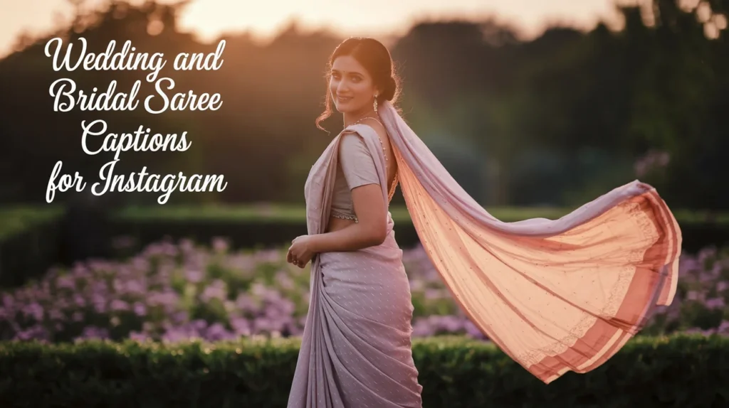 Wedding and Bridal Saree Captions for Instagram