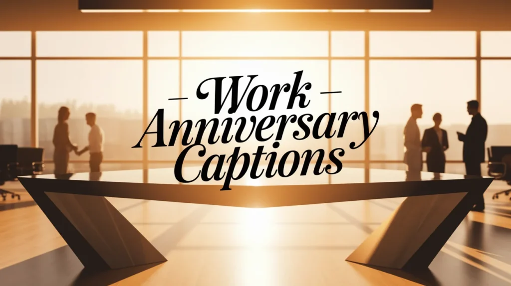 Work Anniversary Captions