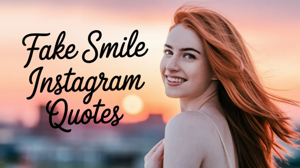 Fake Smile Instagram Quotes